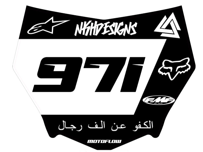 Motocutz plate decal