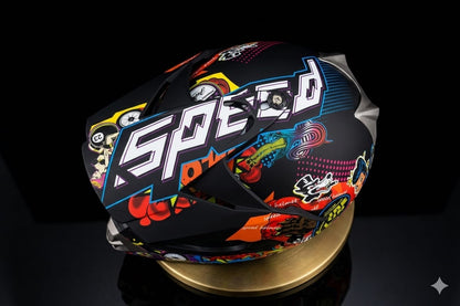 Colorful Dirtbike helmet
